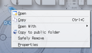 KDE safely remove pop-up menu
